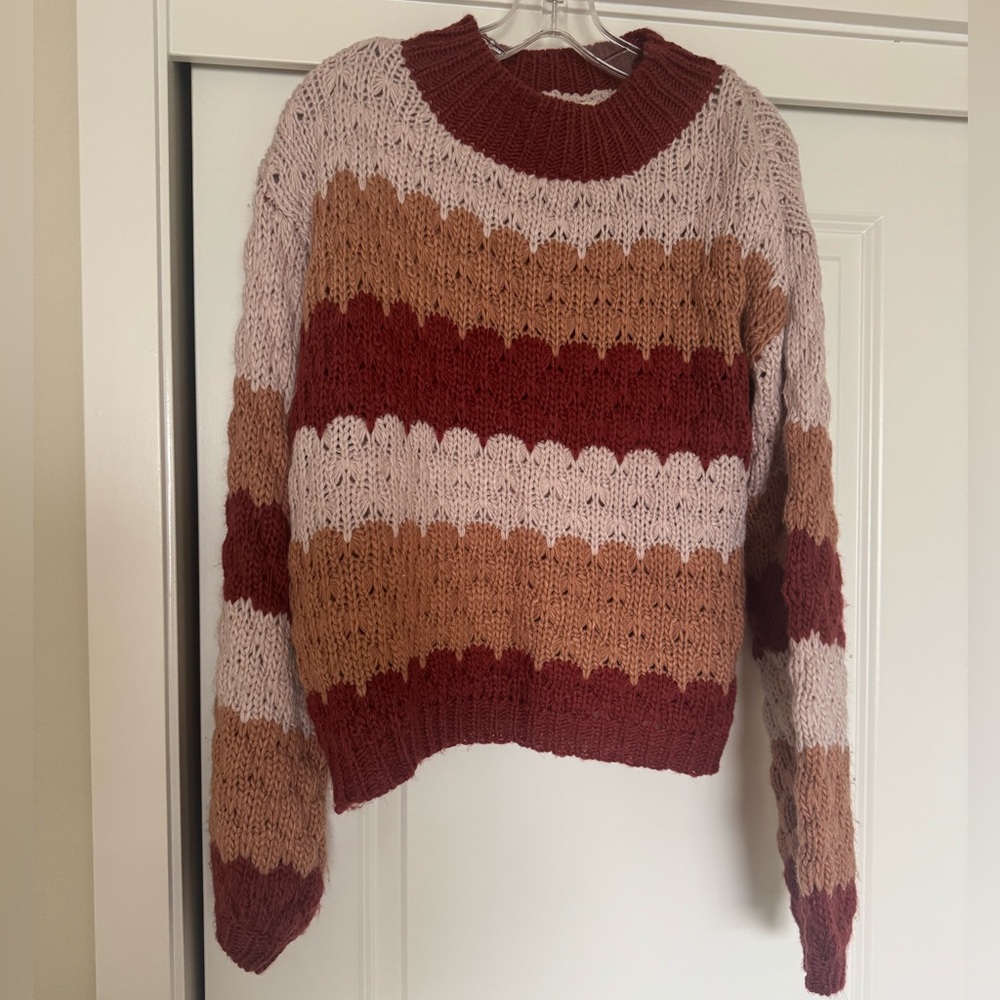 Altar'd State Multicolor Striped Sweater